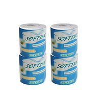 10 Rolls Soft Toilet Paper, Home Hollow Replacement White Toilet Paper Toilet Roll Tissue Roll Pack of 3Ply Paper Towels Tissue (4 rolls)