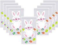 Easter Bunny Cellophane Party Treat/Favor Bags with Zipper Closure - 36 Total
