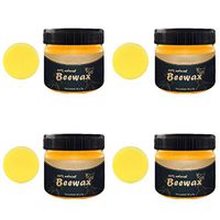 SERTG Wood Seasoning Beewax Complete Solution Furniture Care Renew Cutting Boards, Woods, Bamboo, Wooden Surface Beeswax Home Cleaning (4 Pcs)
