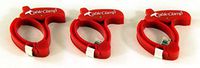 Cable Clamp, MEDIUM Cable / Power Tool / Computer Cable Clamp, Red Color (Set/ Pack of 3)