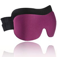 NEUYILIT Eye Mask for Sleeping, Lightweight Breathable & Super Soft Eye Mask for Men Women, 3D Contoured Sleep Mask for Travel/Night's Sleeping/Nap/Meditation, 2 Pack Black/Wine Red