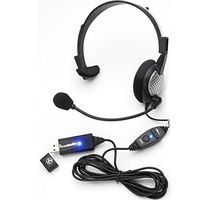 Andrea 351924 for Nuance Dragon NaturallySpeaking USB Headset with Noise Cancelling boom Microphone