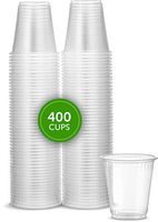 Plasticpro 3 oz Disposable Plasic Clear Drinking Cups [400 Count]