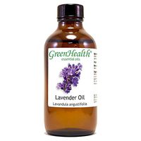 Lavender – 4 fl oz (118 ml) Glass Bottle w/Cap – 100% Pure Essential Oil – GreenHealth