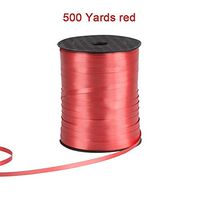 GAKA Metallic Red Curling Ribbon Balloon String Party Decorative Supplies Balloon Roll Gift Wrapping Ribbons,500 Yards