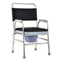 Zhong Bedside Toilet with Folding Steel Toilet, Wide Bed Head, Designed for Adults, Heavy Duty/Load Bearing - 350 Lbs