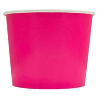 Valentine's Day Pink Paper Ice Cream Cups - 12 oz Disposable Dessert Bowls - Perfect For Your Yummy Foods! Many Colors & Sizes - Frozen Dessert Supplies - 50 Count