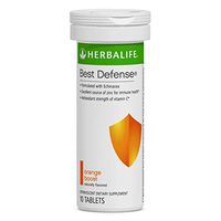 Best Defense 10 Effervescent Tablets Naturally Flavored Immune System Booster with Echinacea & Vitamin C