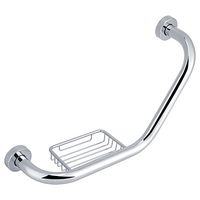 Asixx Bathroom Grab Bar, Stainless Steel Shower Grab Bars Bathtub Arm Safety Handle Bath Shower Tub Grab Bar with Soap Holder