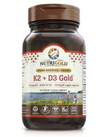 Vitamin K2 + D3 Gold 80 mcg K2 + 2,000 IU D3 Supports Bone Immunity (60 Liquid Vegetarian Capsules)