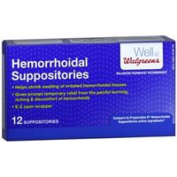 Walgreens Hemorrhoidal Suppositories, 12 ea