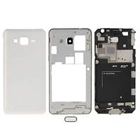 Phone case phone cover Full Housing Cover (Front Housing LCD Frame Bezel Plate + Middle Frame Bezel + Battery Back Cover) + Home Button for Galaxy Grand Prime / G530 (Dual SIM Card Version)(Grey)+High