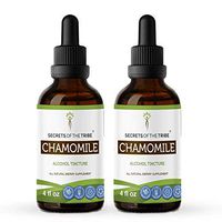 Chamomile Tincture Alcohol Liquid Extract, Organic Chamomile (Matricaria Recutita) Dried Flower (2x4 FL OZ)