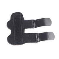 Milisten Trigger Finger Splint Breathable Adjustable Finger Sleeves Support Mallet Finger Brace Finger Protector Pads for Finger Arthritic (Black)