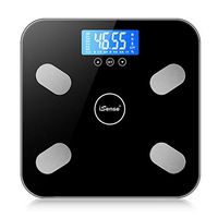 Rechargeable Smart Electronic Weighing Scales to Measure Weight Loss Fat Black