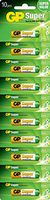 Batteries Super Alkaline GP, AAA GP24A (10 PCS)