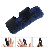 Trigger Finger Splint, Corpower Finger Brace/Finger Straightening Brace/Trigger Finger Brace, Adjustable Fixing Belt with Built-in Aluminium Support for Finger Tendon Release & Pain Relief (Blu)