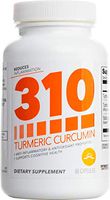 Turmeric Curcumin Supplement by 310 Nutrition - 1500mg Pain Relief - Joint Support - Anti-Inflammatory | Made with Turmeric Root Extract, Black Pepper Fruit Extract (BioPerine) Gluten Free (2.0)