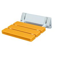 XH Folding Bathroom Seat, Durable Foldable Plastic Shower Seat Chair, Stainless Steel Nylon,Wall Mounted Bathroom Stool for Elderly Disabled Pregnant Women