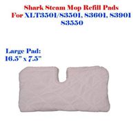 6 pcs Large Rectangular (16.5x7.5") Shark Euro Pro Steam Mop Pads Replacement S3101 S3250, S3901 S3601 S3501 XLT3501
