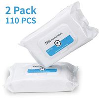Disinfection Wipes Clean Wipes，（2 Packs,110 PCS）75% Solvent Content Portable Disinfection Wipes - Wipes delivery time is 15 Working Days.