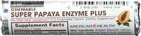 American Health, Super Papaya Enzyme Plus Roll, 12 Tablets