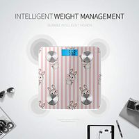 Bluetooth Digital Body Scale Art Cute Fashion Cartoon Drawing Lines Weight Scale Bluetooth Body Fat Composition Monitor Analyzer with Smartphone App for Body Management-396 Lbs