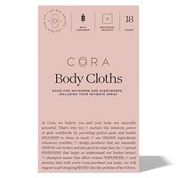 Cora Essential Oil Bamboo Feminine Wipes with Plant-Based pH Balanced Moisturizers - Individually Wrapped Sachets - Lavender, 18 Count
