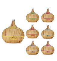 HANTY 400Ml Essential Oil Diffuser for Aromatherapy, Ultrasonic Aroma Diffusers Cool Mist Humidifiers with Waterless Auto Shut-Off for Yoga, Office, Spa, Bedroom, Baby Room