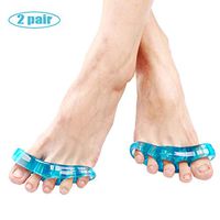 DONGBALA Toe Correction, Gel Toe Separator Toe Stretcher for Yoga Walking and Dancing Instant Therapeutic Bunion Relief Toe Alignment for Women and Men (2 Pair),43~47EU
