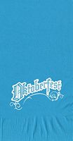 25 Turquoise Oktoberfest Dinner Hand Towels Paper Napkins with a White Color Oktoberfest Logo