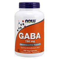 NOW GABA 750 mg,200 Veg Capsules