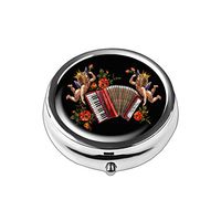 Pill Box - Lizimandu Compact 3 Compartment Medicine Case, Pill Box for Pocket or Purse (1-Organ)