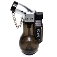 Smoke 45 Degree Refillable Butane Torch Lighter - XLarge Fuel Storage Capacity! 3 1/4 Inch Height