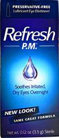 Allergan Refresh Pm 3.5 Size 3.5ml Allergan Refresh P.M. Lubricant Eye Ointment