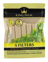 24pc Display - King Palms Corn Husk Filters - 5per PK - 9mm