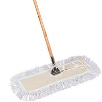 Tidy Tools 24 Inch Cotton Dust Mop - 24'' X 5'' Wide Mop Head with Cut Ends (63 Inch Wood Handle)