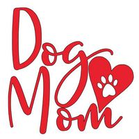 Home Grown Claremore Dog Mom Love - Vinyl Decal Sticker | 5.5" Height X 5.5" Width (RED)