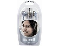Maxell in Ear Stereo Headphones Bright Silver