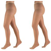 Truform Lites Pantyhose, Medium, Light Beige (Pack of 2)