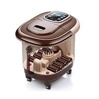 ZYPDD All in one Foot spa Bath Massager w/Motorized Rolling Massage, Heat, Wave, Water Fall, Blowing hot air to Dry feet, Digital Temperature contro