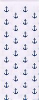 Anchors Nautical Cello Party Favor Treat Bags 5" x 3" x 11 1/2" - Pack of 25