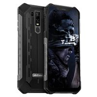 Rugged Phones Unlocked, Ulefon Armor 6E IP68 Waterproof Cell Phone Android 9 Helio P70 4GB+64GB 6.2 inch 19:9 FHD+ 5000mAh Dual Camera Global Dual 4G, US Plug Face ID+UV Sensor, NFC+GPS(Black)