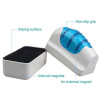 GRANDEY Practical Floating Magnetic Brush Aquarium Fish Tank Glass Algae Scraper Cleaner Aquarium Window Cleaning Magnets Brush Cleaner (S)