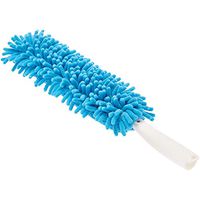 AmazonBasics Chenille Duster, 5 Pads, Blue and White