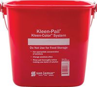 Carlisle KP196RD Kleen-Pail Commercial Cleaning Bucket, 6 Quart, Red