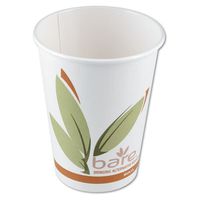 Solo 412RCN Bare Eco-Forward Recycled Content PCF Paper Hot Cup, 12 oz Size, Case of 1000