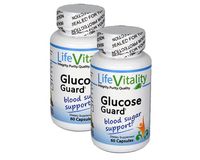Life Vitality Glucose Guard Blood Sugar Support, 60 Capsules, Gymnema, Chromium, Cinnamon, and More! (2)