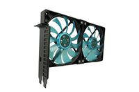 Gelid SL-PCI-02 Accessories PCI Slot Fan Holder * 2 x Slim 12 UV Blue Fan