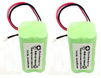 SPS Brand 4.8 V 1800 mAh Replacement Battery for Dantona CUSTOM-143 Baby Monitor (2 Pack)